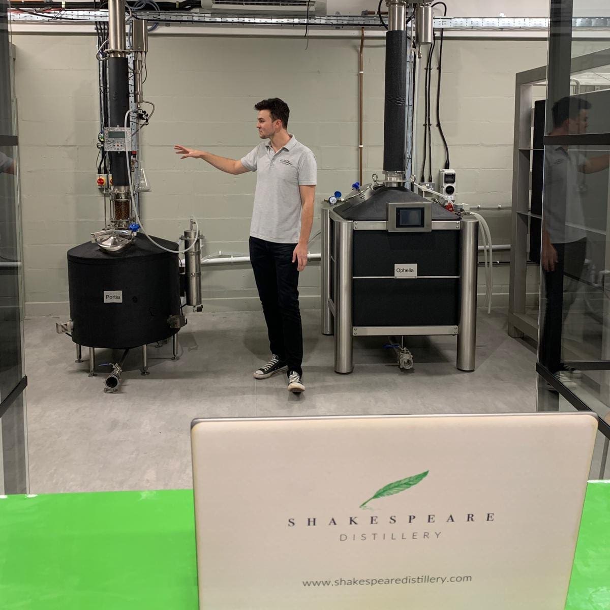 Our Distillery Sam giving a virtual distillery tour