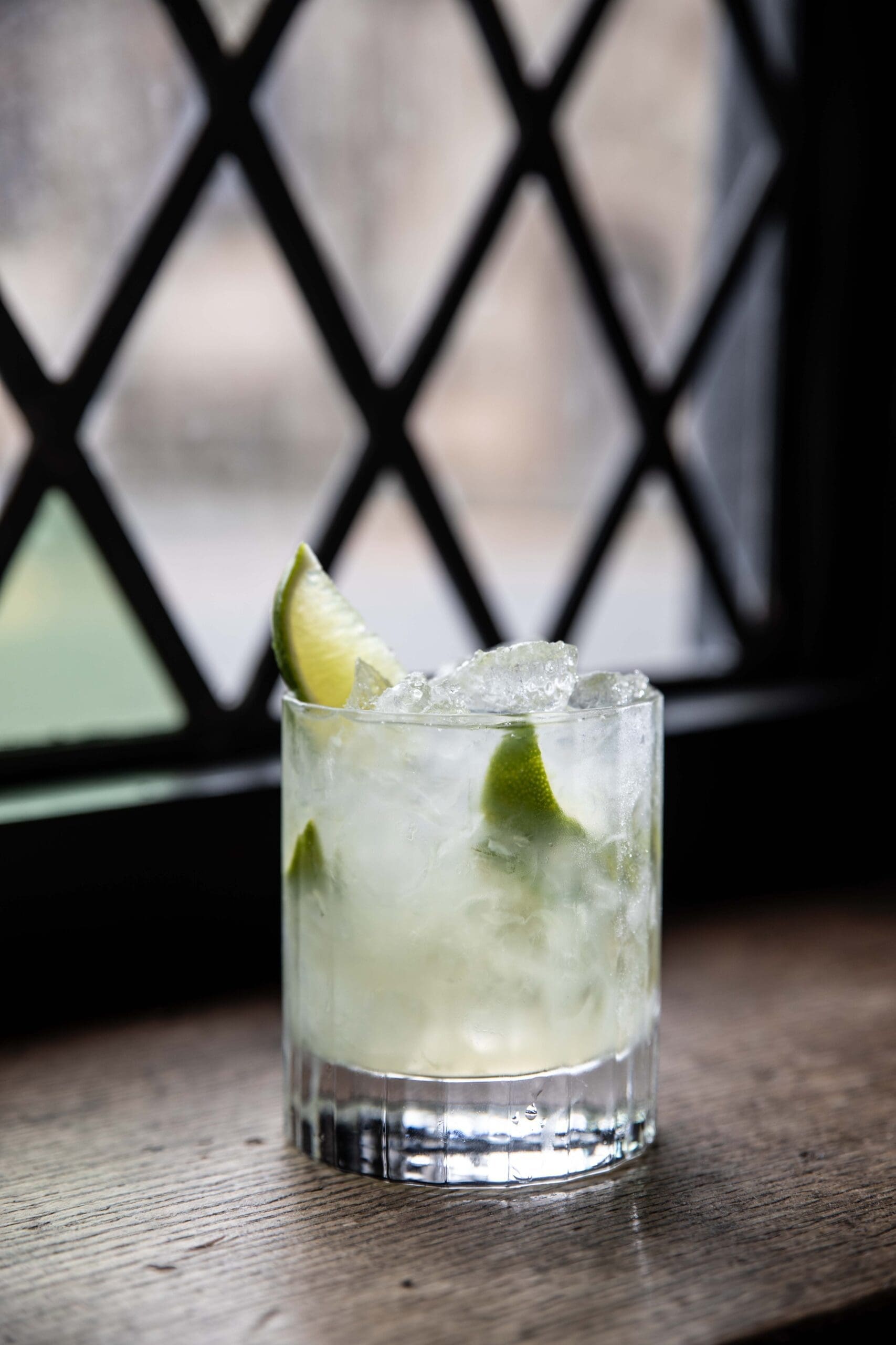 a glass of caipirinha