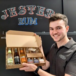 Sam with our New Home Rum Tasting Kit