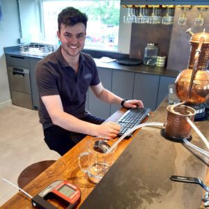 Sam developing recipes