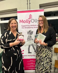 Rachel Ollerenshaw and Jennie Ludford at Molly Ollys Pink Gin launch