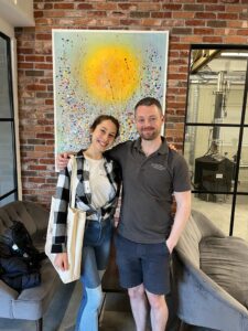Director Simon and Intern Luana