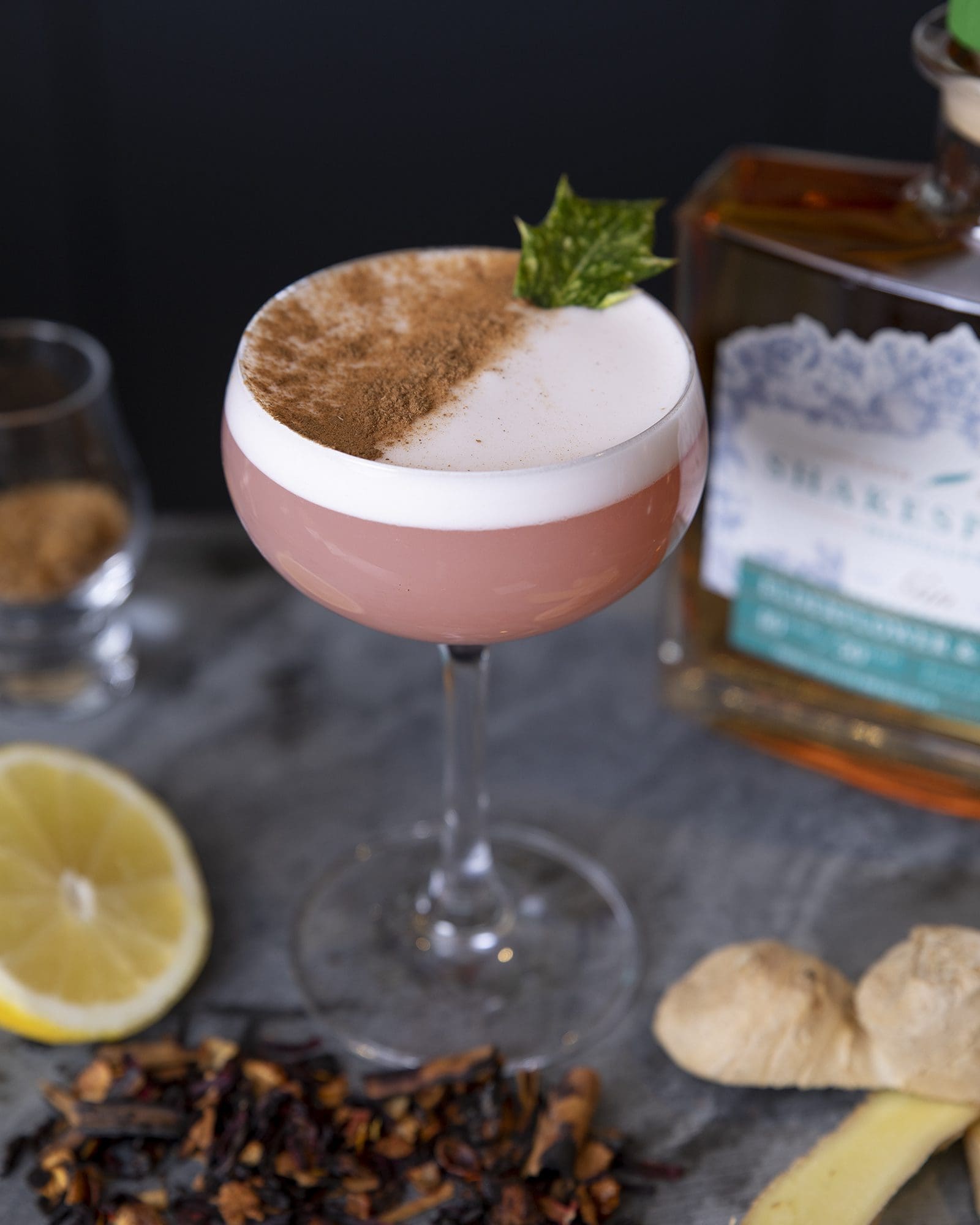 Elderflower and Quince Sour cocktail