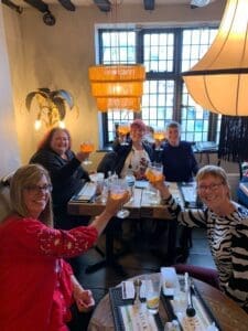 A group enjoying a Cocktail masterclass at Judith's